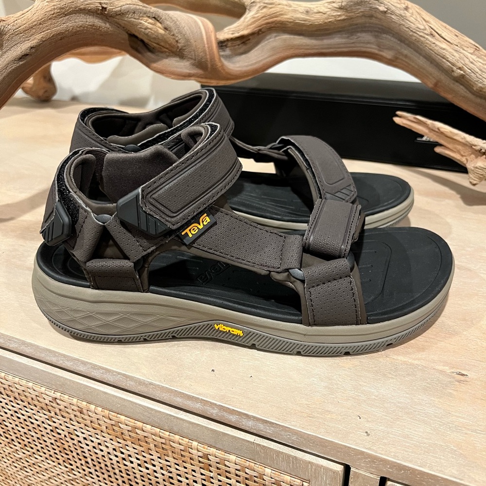 TEVA Men's Strata Universal Sandals in Brown, Size 9